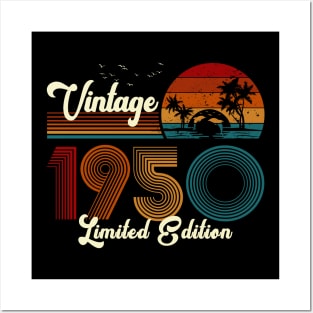 Vintage 1950 Shirt Limited Edition 70th Birthday Gift Posters and Art